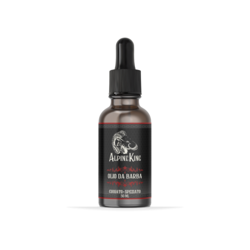 AlpineKing Olio da barba Cuoio