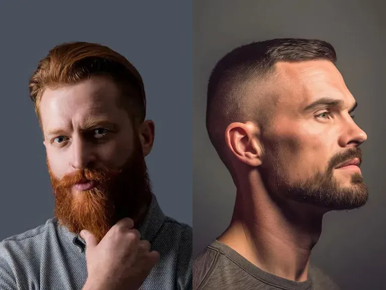 barba lunga e barba corta